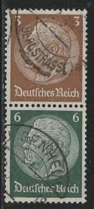 Germany Scott # 416, 419, used, se-tenant, Mi# S151