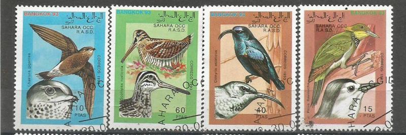 Sahara. Set of 4 Birds, used