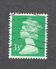 x1019 - 33p light emerald phosphorised paper