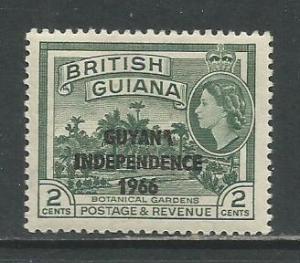 Guyana     #1   MLH  (1966)  c.v. $0.35