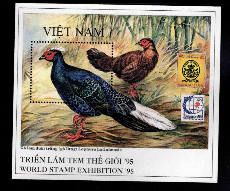 Unified Viet Nam World Stamp Expo souvenir sheet NGAI