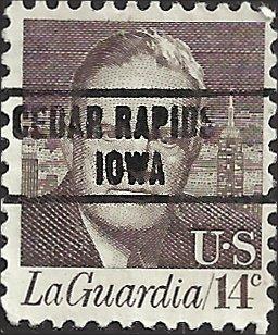 # 1397a USED PRE-CANSELED FIORELLO H. LaGUARDIA