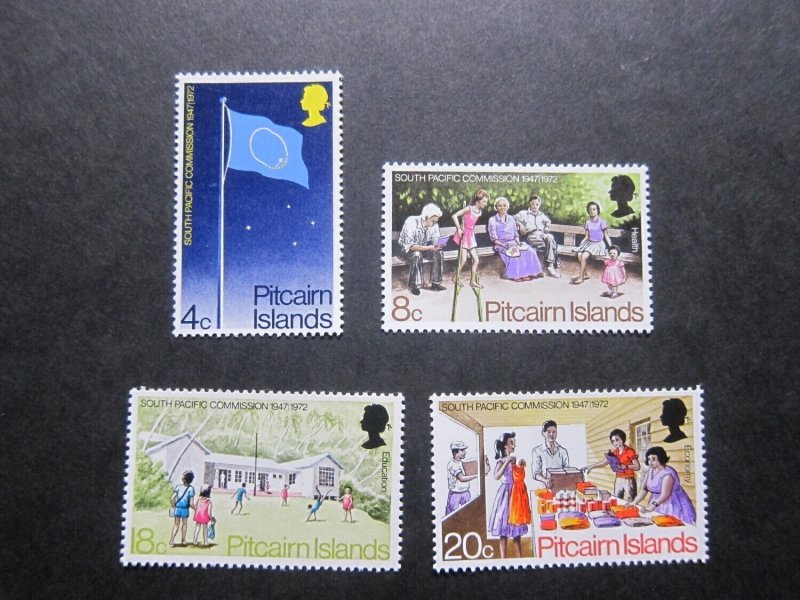 Pitcairn Island 1972 Sc 123-126 set MH