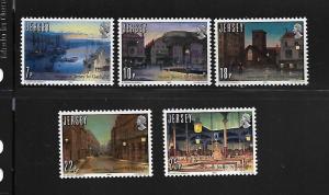 GB,JERSEY, 275-9, MNH, GASLIGHT SESQUICENTENNIAL