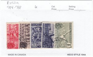 Russia - Scott #784 - 788 - Used