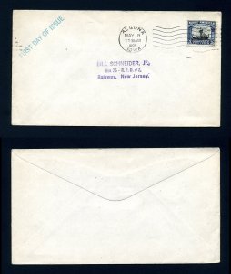 # 621 First Day Cover with General Purpose cachet from Algona, Iowa - 5-18-1925