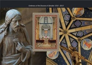 Gibraltar 2010 - Diocese - Scott #1252- Souvenir sheet - MNH