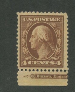 1908 United States Postage Stamp #334 Mint Never Hinged VF Original Gum Imprint 