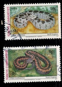 Turkey #2518-9 used snakes