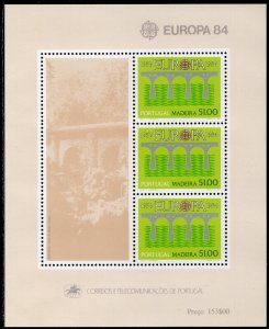 EUROPA CEPT 1984 - Portugal Madeira- The 25th Ann. of CEPT - MNH Souvenir Sheet