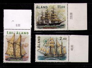 ALAND Sc# 31 - 33 MNH FVF Set3 Sailing Ships cc