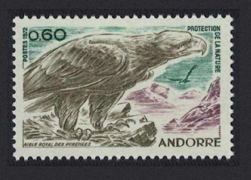 Andorra Fr. Golden Eagle Bird 1972 MNH SG#F238 MI#240