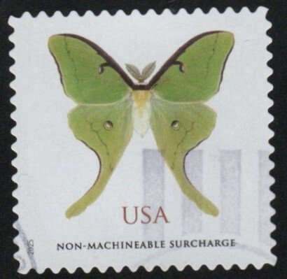 New2025 - ($1.27) - Luna Moth, Non-Machineable - USED Single