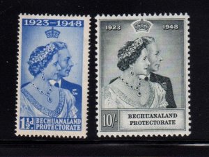 Bechuanaland 1948 Silver Wedding Sc 147-148 MH