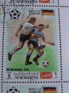 YEMEN-WORLD CUP SOCCER CHAMPIONSHIPS-CTO SHEET EST.$20