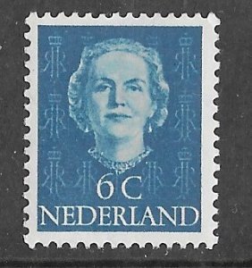 Netherlands # 307 Juliana Definitive  - 6c   1949 (1)  Mint  NH