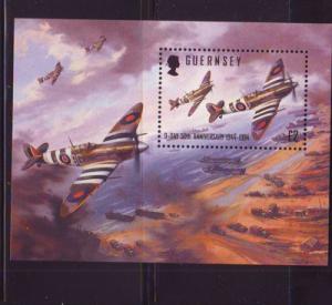 Guernsey Sc 530 1994  d Day Landings  stamp sheet mint NH