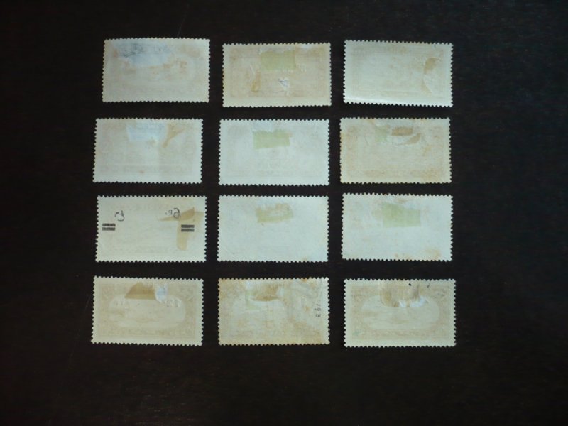 Stamps - Syria - Scott# 187-198 - Used & Mint Hinged Part Set of 12 Stamps