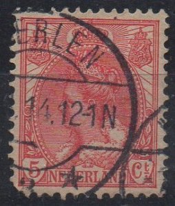 NETHERLANDS - 1898 - WILHELMINE - QUEEN - 5 - Used -