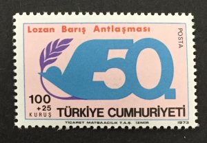 Turkey 1973 #b147, Lausanne Treaty, MNH.