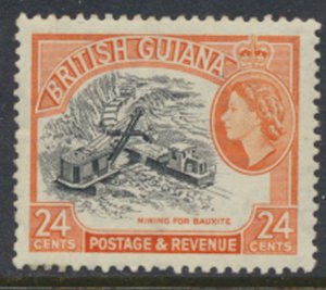 British Guiana SG 339 MVLH Sc# 261 see details and scans Bauxite Mioning 1954 