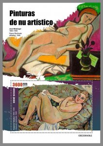 GUINEA-BISSAU 2023 MNH Nude Paintings S/S #640b2
