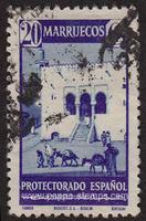 Spanish Morocco SG#256 Used - 1941 20c.  - Buildings