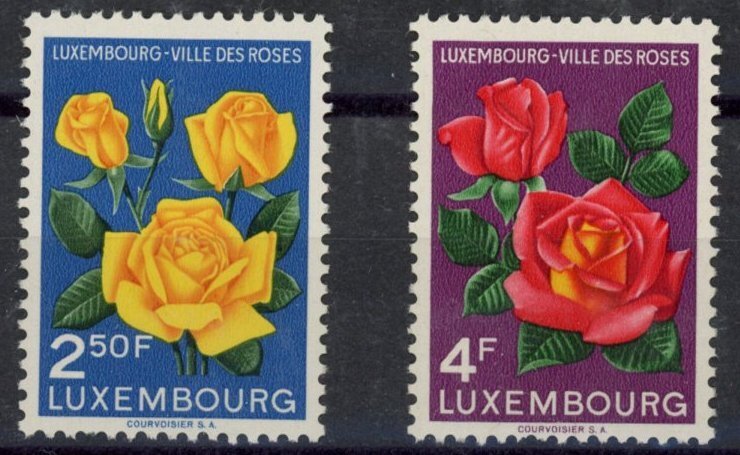 [Hip4242] Luxembourg 1956 : Flowers good set very fine MNH stamps