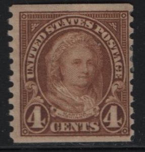 US 601 MINT HINGED  COIL MARTHA WASHINGTON ISSUE 1923