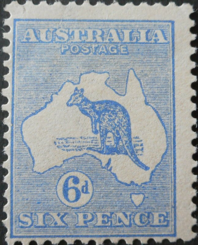 Australia 1913 Six Pence Kangaroo SG 9 mint