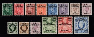 Great Britain the BMA Tripolitania full 1948 set but MNG