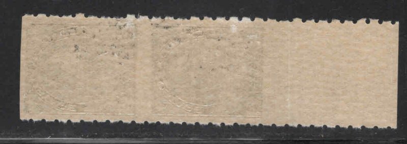 CANADA Scott 128 KGV 1922 MNH** Vertical coil pair imperf inbetween w selvage