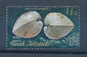 [114348] Cook Islands 1979 Marine life sea shells OVP 10 cent on 1/2 cent  MNH