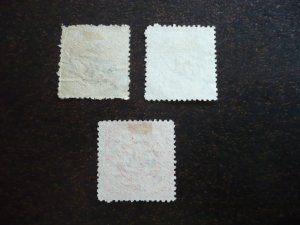 Stamps - Cochin - Scott# 21, O32, O33 - Used Partial Set of 3 Stamps