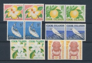 COOK ISLANDS 1963 Pictorial set ½d - 5/- IMPERF RARE ONLY 1 SHEET OF EACH MADE