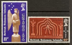 Solomon Isls. 212-13 MNH 1970 Christmas
