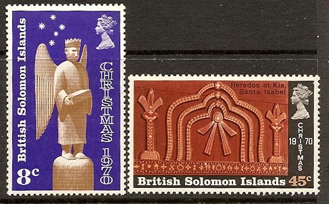 Solomon Isls. 212-13 MNH 1970 Christmas