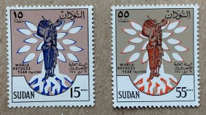 Sudan 1960 World Refugee Year, MNH. Scott 128-129, CV $1.00