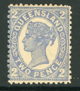 Queensland 1908 2p  BlueSG 290 Mint D410 ⭐⭐⭐⭐⭐⭐