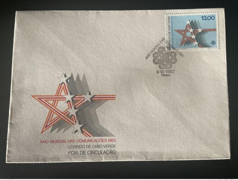 1983 Cape Verde Cape Verde Mi. 477 FDC Communication Communicaçoes Communication-