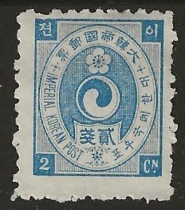 Korea 20  1900  2cn    fine mint hinged