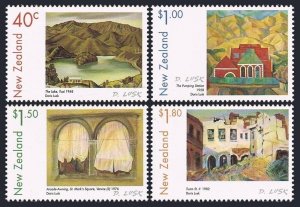 New Zealand 1597-1600,1600a sheet,MNH. Paintings 1999. By Doris Lusk.Landscapes.