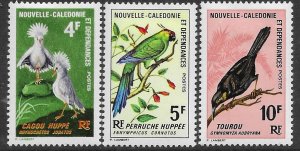 New Caledonia 364-66  1967  set  3  fvf mint   - hinged