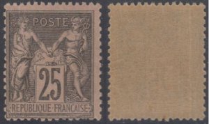 FRANCE 1886 PEACE & COMMERCE Sc 100 Yvert 97 KEY VALUE MNH SCV$115.00 