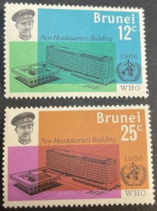 BRUNEI # 126-127-MINT NEVER/HINGED--COMPLETE SET--1966