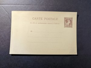 Mint French Colony Monaco Postcard Postal Stationery