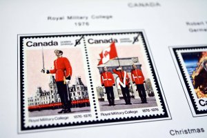 COLOR PRINTED CANADA 1974-1988 STAMP ALBUM PAGES (51 illustrated pages)