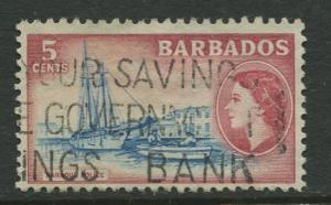 Barbados - Scott 239 - QEII Pictorial Definitives - 1953 - FU - Single 5c Stamps