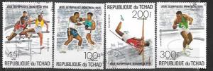 Chad #C187 - C189 & 313. Olympics Montreal 1976