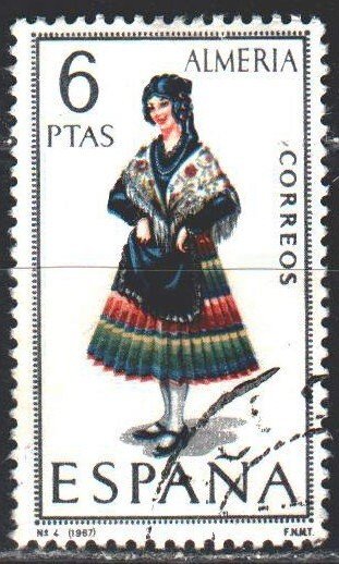 Spain. 1967. 1681. Almeria, national costume. USED.